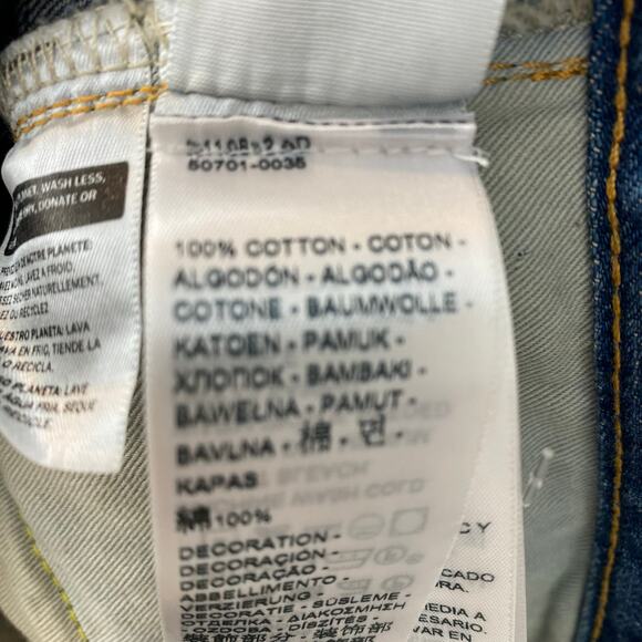 Levi's Vintage Made in Japan 100% Cotton 1950s 701 High Waist Straight Leg Jeans - Picture 11 of 11